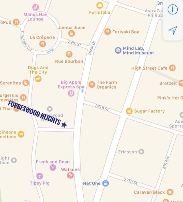 Spacious 1 Bedroom Unit Forbeswood Heights Taguig Exteriör bild